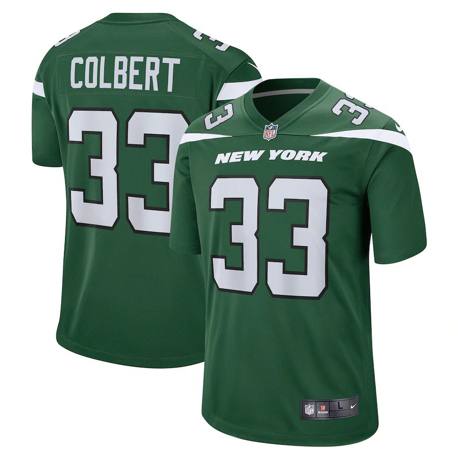 Men New York Jets #33 Adrian Colbert Nike Gotham Green Game NFL Jersey->new york jets->NFL Jersey